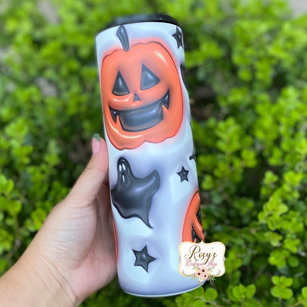 Pumpkin & Ghost Halloween Tumbler
